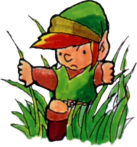 Link sauvage dans les hautes herbes (Artwork - Link - The Legend of Zelda)