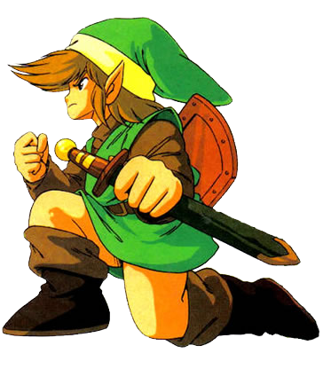 Link à genou (Artwork - Link - The Legend of Zelda)