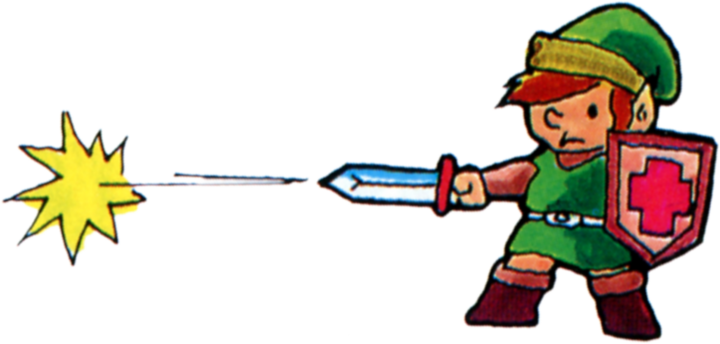 Link lançant un rayon avec son épée (Artwork - Link - The Legend of Zelda)