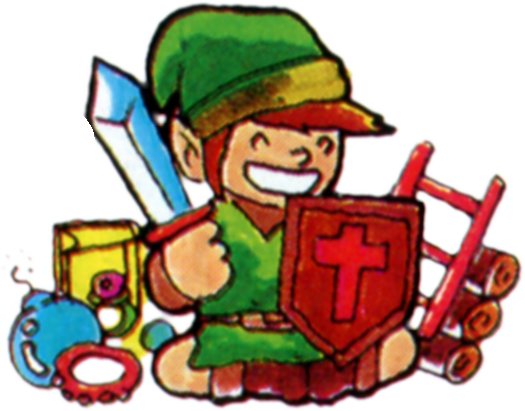 Link entouré de trésors (Artwork - Link - The Legend of Zelda)