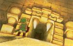 Link devant l'entrée d'un donjon