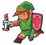 Link tenant une chandelle