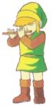Link jouant de la flûte
