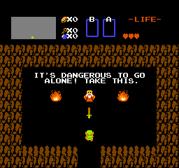 Screenshot de la seconde quête de The Legend of Zelda