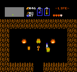 Screenshot de la seconde quête de The Legend of Zelda