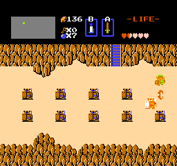 Screenshot de la seconde quête de The Legend of Zelda