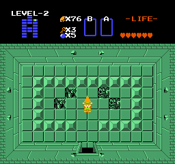 Screenshot de la seconde quête de The Legend of Zelda