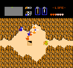 Screenshot de la seconde quête de The Legend of Zelda