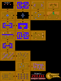 Plan de la zone Le Donjon Serpent