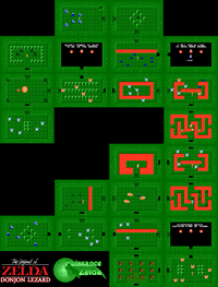 Plan de la zone Le Donjon Lézard