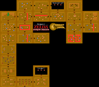 Plan de la zone Le Donjon Dragon