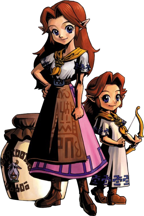 Cremia et Romani (Artwork - Autres personnages - Majora’s Mask)