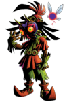 Skull Kid prenant une pose maléfique