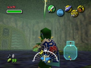 Screenshot de Majora's Mask – Le temple du Bois-Cascade – Votre première arme