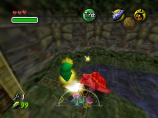 Screenshot de Majora's Mask – Le temple du Bois-Cascade – Votre première arme