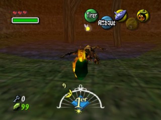 Screenshot de Majora's Mask – Le temple du Bois-Cascade – Votre première arme