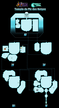 Plan de la zone Le Temple du Pic des Neiges