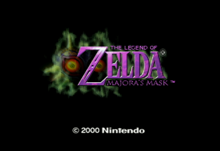 Ecran titre de Majora’s Mask (Screenshot - Screenshots de la version N64- Majora’s Mask)