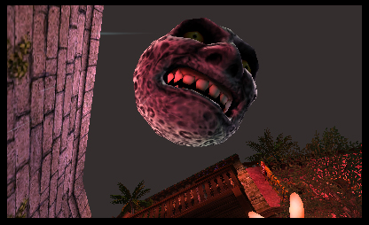La lune très basse dans le ciel (Screenshot - Screenshots de la version 3DS- Majora’s Mask)
