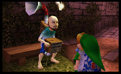 Guru-Guru à Bourg-Clocher (Screenshot - Screenshots de la version 3DS- Majora’s Mask)