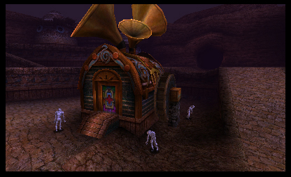 Moulin à Musique, entouré de Gibdos (Screenshot - Screenshots de la version 3DS- Majora’s Mask)