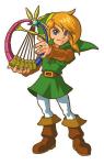 Link jouant de la harpe 