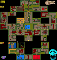 Plan de la zone Le Donjon des Zombies