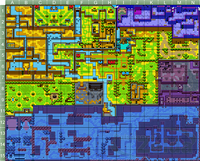 Plan de la zone Cité Symétrique, Pics Talus