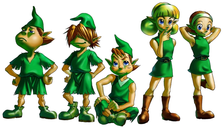 Les Kokiris (Artwork - Personnages - Ocarina of Time)