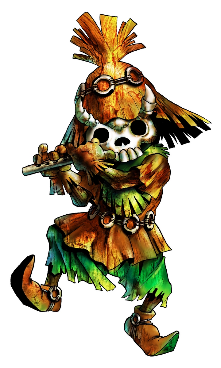 Skullkid portant un masque (Artwork - Ennemis - Ocarina of Time)