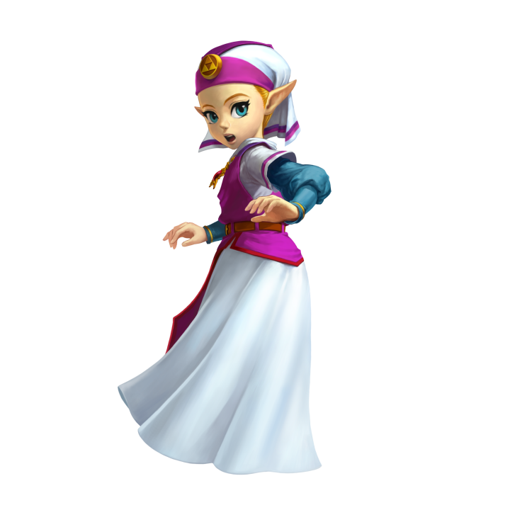 Zelda enfant, version 3DS (Artwork - Personnages - Ocarina of Time)