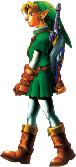 Link marchant (Artwork - Personnages - Ocarina of Time)