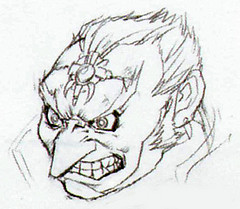 Expression de Ganondorf (Artwork - Concept Arts - Ocarina of Time)