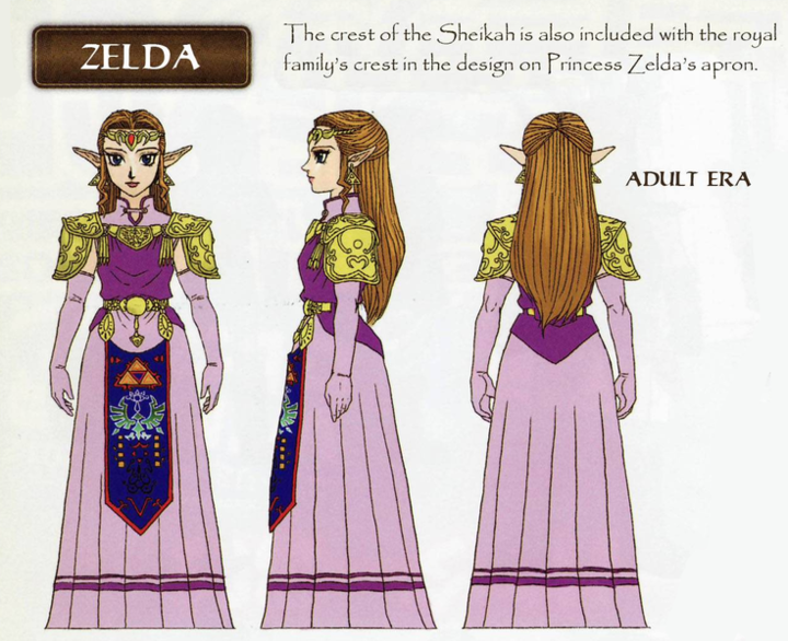 Zelda adulte (Artwork - Concept Arts - Ocarina of Time)