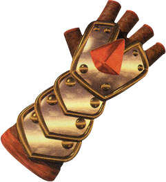 Gantelets d'or (Artwork - Items - Ocarina of Time)