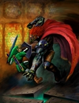 Link affrontant Ganondorf