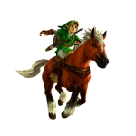 Link chevauchant épona, version 3DS