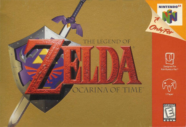 Boîtier américaine d'Ocarina of Time sur Nintendo 64 (Image diverse - Boîtiers - Ocarina of Time)