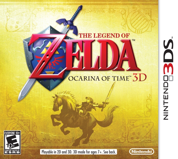 Boîtier américaine d'Ocarina of Time sur Nintendo 3DS (Image diverse - Boîtiers - Ocarina of Time)