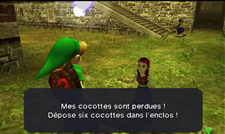 Screenshot de Ocarina of Time 3D -  Le Mont du Péril - Le Village Cocorico