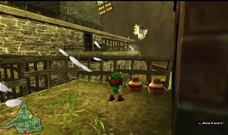 Screenshot de Ocarina of Time 3D -  Le Mont du Péril - Le Village Cocorico