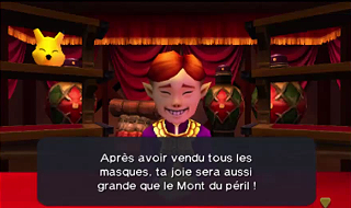 Screenshot de Ocarina of Time 3D - Le Mont du Péril - Quête des masques