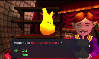 Screenshot de Ocarina of Time 3D - Le Mont du Péril - Quête des Masques
