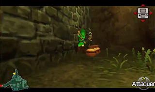 Screenshot de Ocarina of Time 3D - Le Mont du Péril - Le Cimetière du village Cocorico
