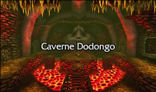 Screenshot de Ocarina of Time 3D - La Caverne Dodongo - Aile Est du Donjon