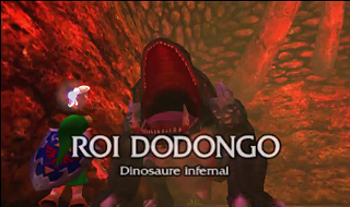 Screenshot de Ocarina of Time 3D - La Caverne Dodongo - Atteindre le Boss