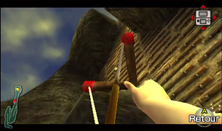 Screenshot de Ocarina of Time 3D - Le Domaine Zora - Viser le sommet