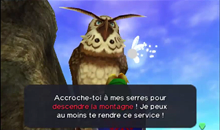 Screenshot de Ocarina of Time 3D - Le Domaine Zora - Viser le sommet