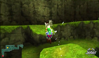 Screenshot de Ocarina of Time 3D - Le Domaine Zora - Vers le village Zora
