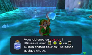 Screenshot de Ocarina of Time 3D - Le Domaine Zora - La Princesse Ruto